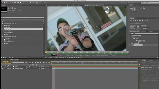 Nail Gun Effect in After Effect