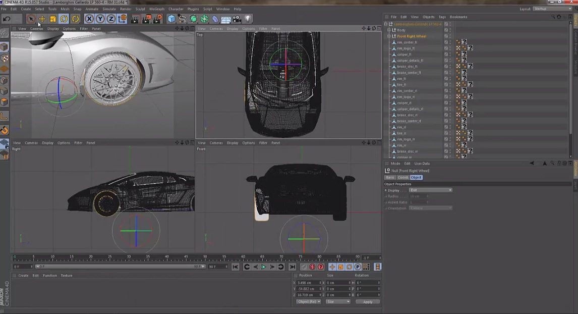 Texturing and Animating a Car Model