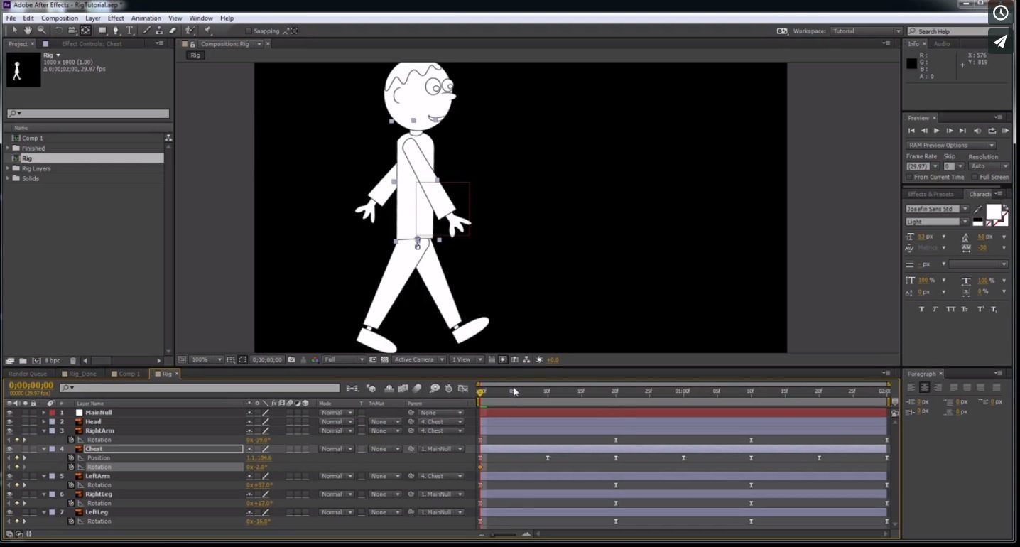 rigging After Effects