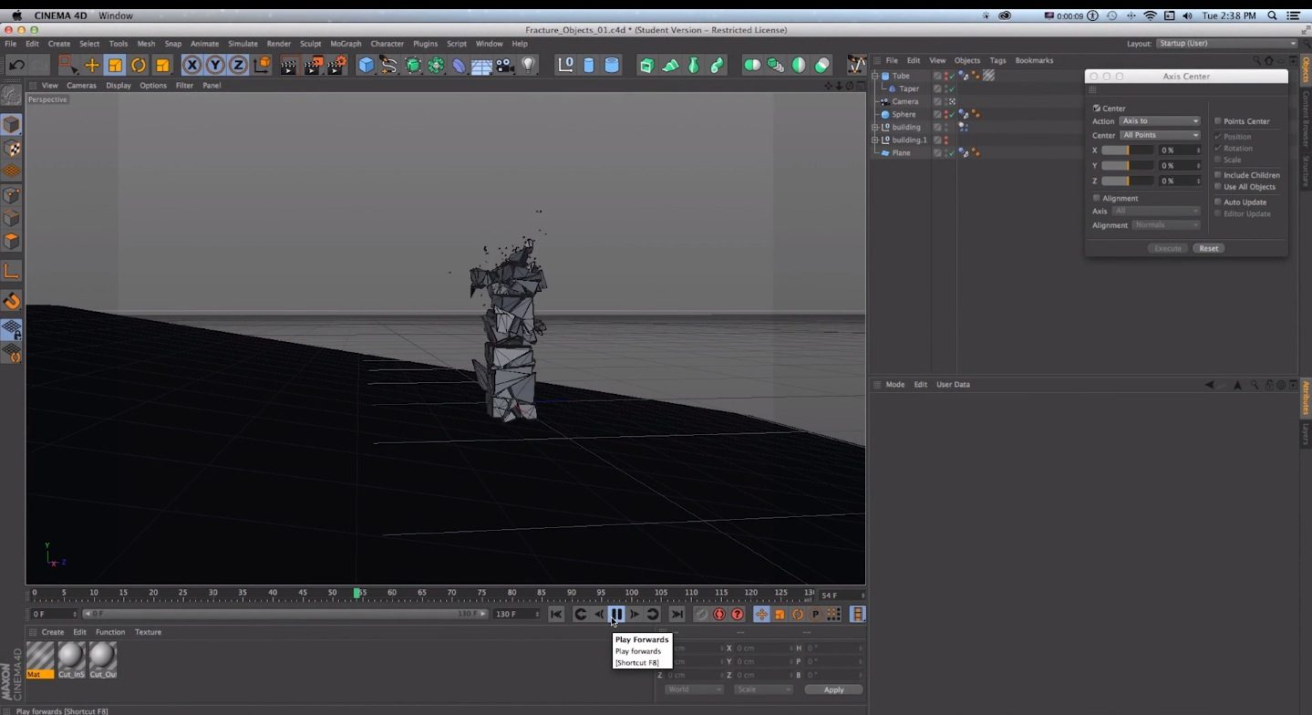 Fracture and Destroy 3D in C4D