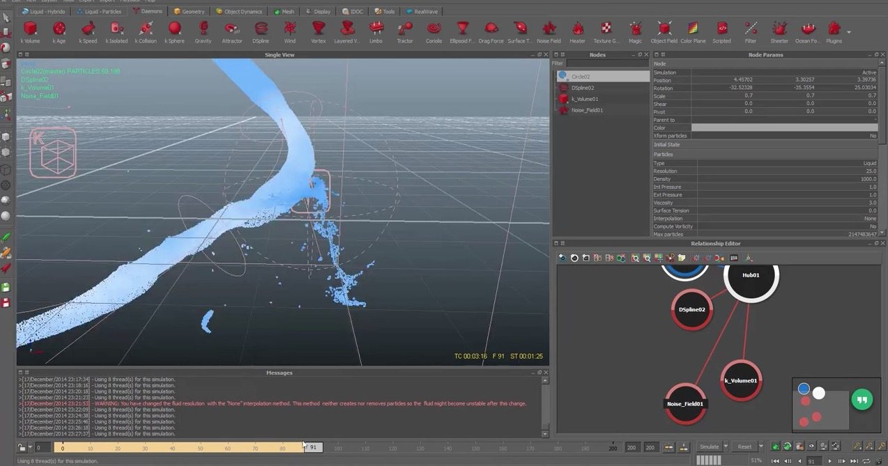 RealFlow DSpline Tutorial