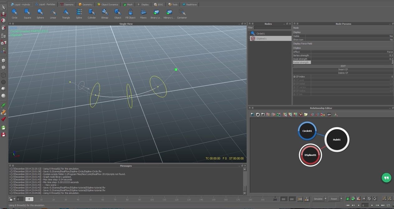 RealFlow DSpline Tutorial