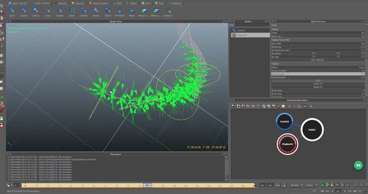 RealFlow DSpline Tutorial