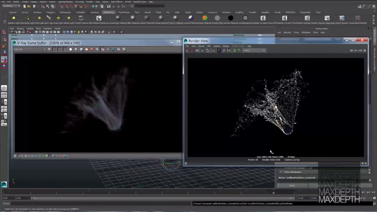 alembic Realflow 2014 to Maya