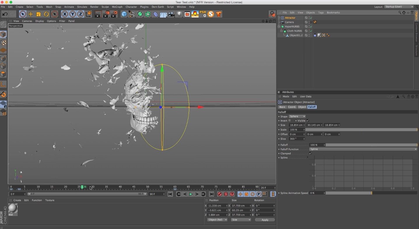 Animating Vertex Maps & Tearing Cloth