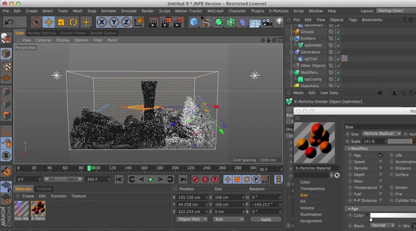 FLIP Liquid Solver in X-Particles 3 