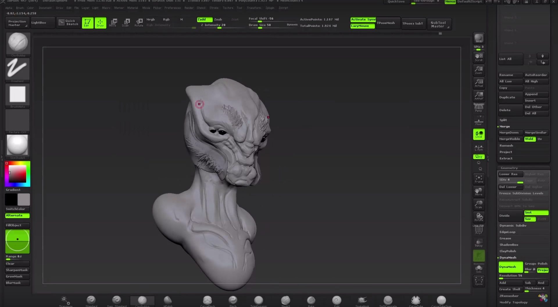 Sculpting an Alien with Justin Goby Fields