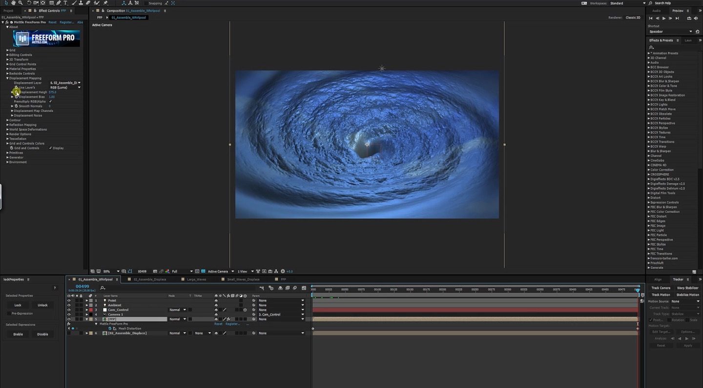 Creating a Whirlpool in after effects 