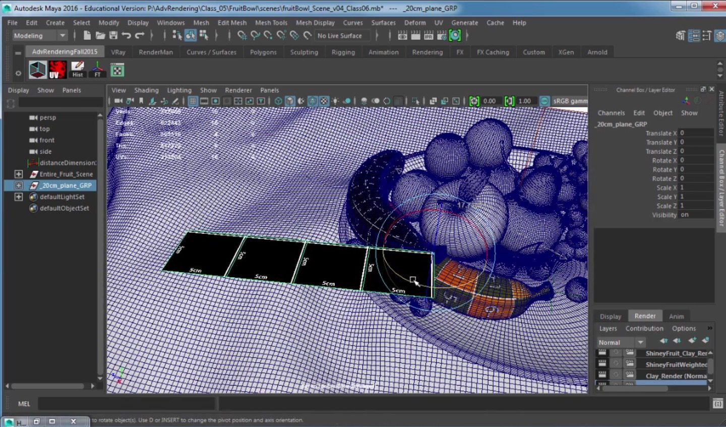 Maya 2016 UV unwrap