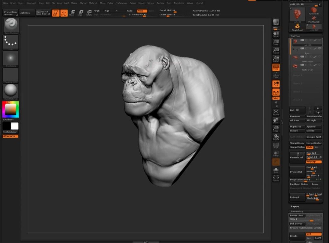 Yeti Speed Sculpting