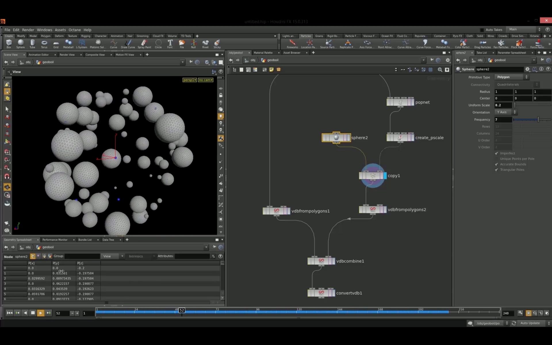 Building the geoboil setup in Houdini