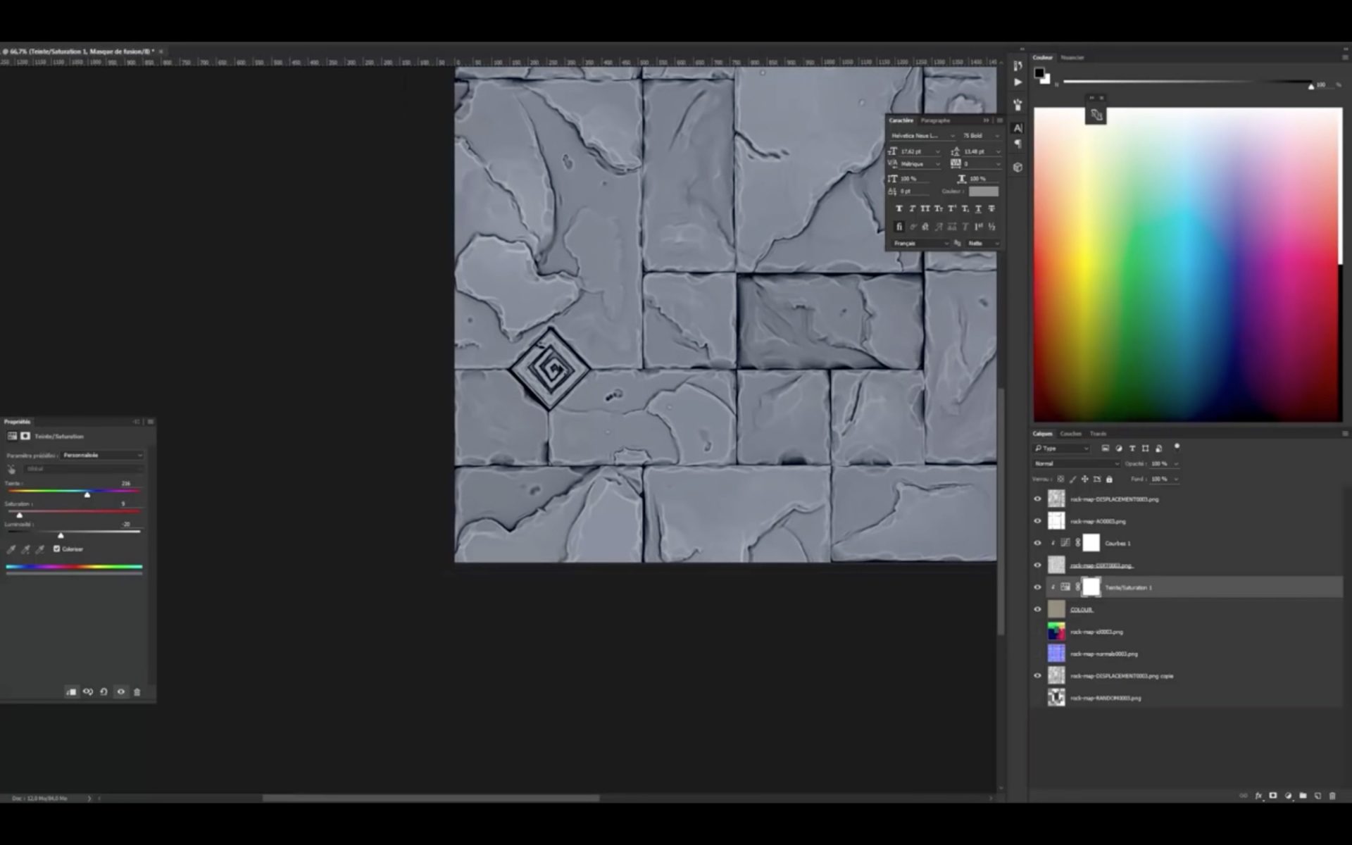 Create stylised tileable textures in Blender and Photoshop