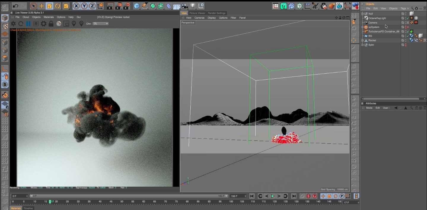 Volumetric Rendering in Octane Cinema 4D