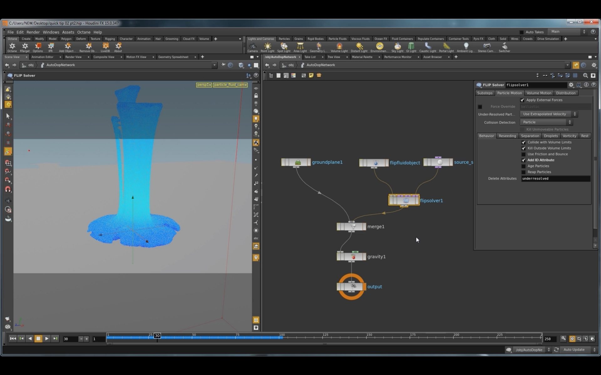 Bubble Advection In Houdini