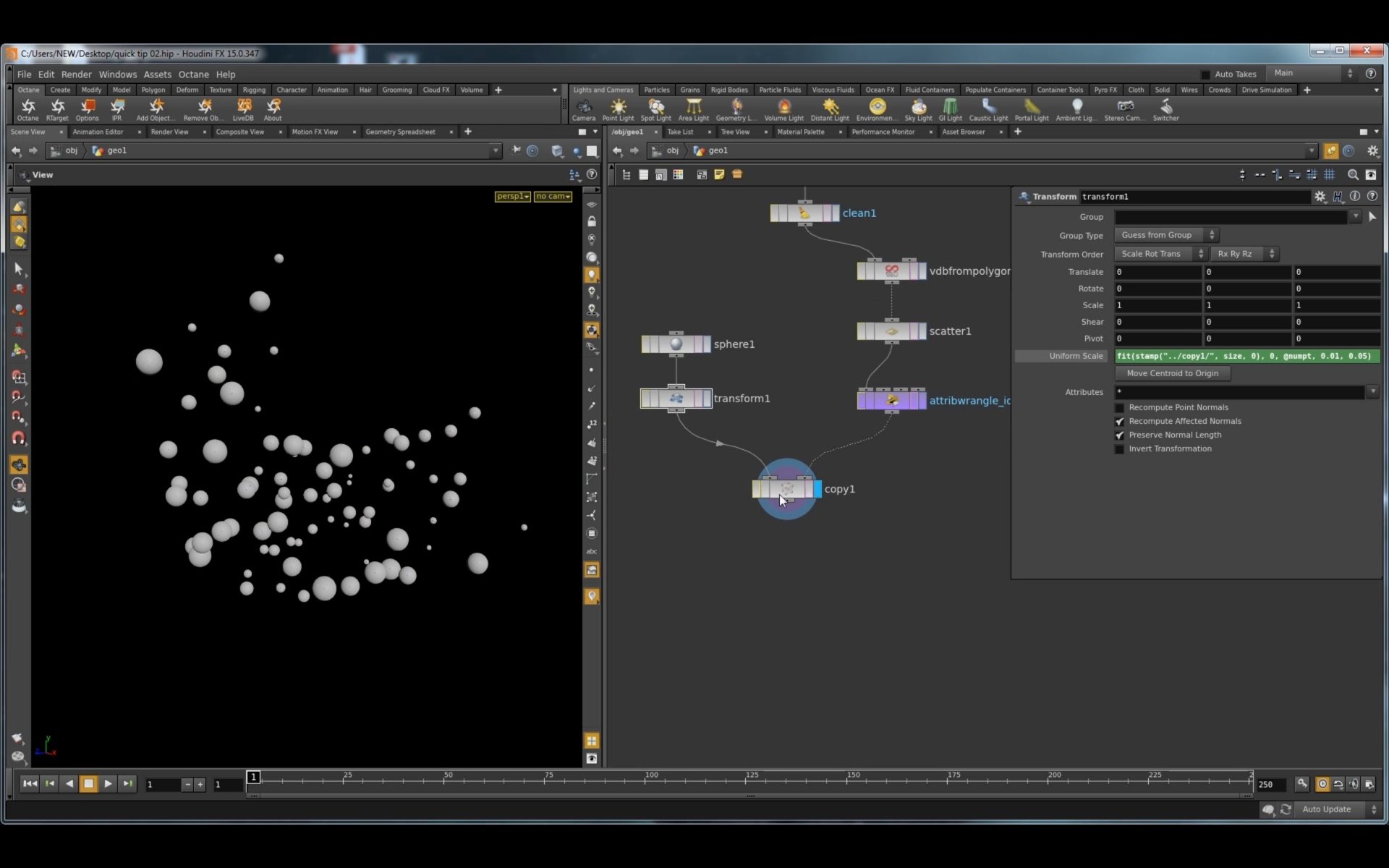 Bubble Advection In Houdini