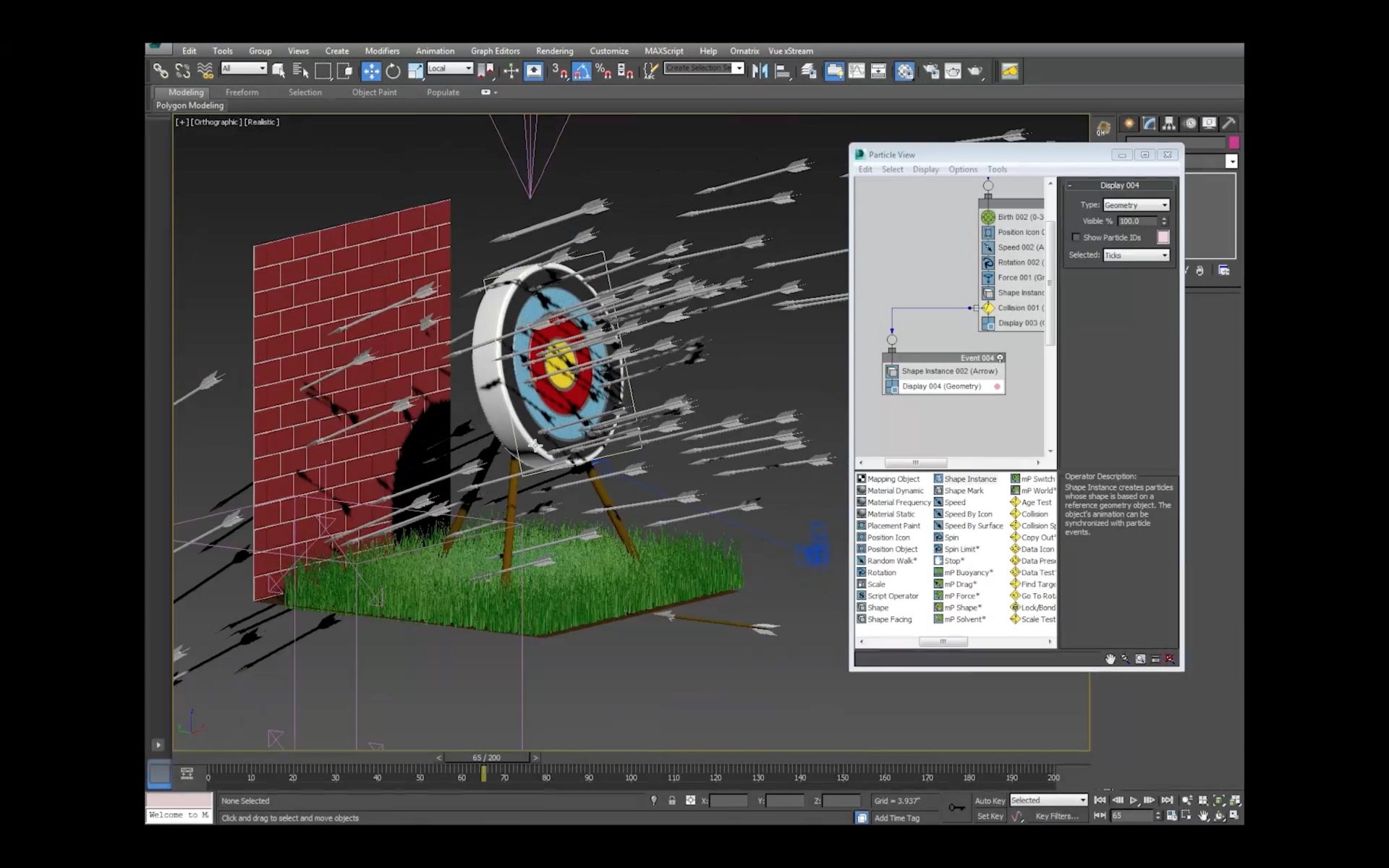 Archery with Particle Flow