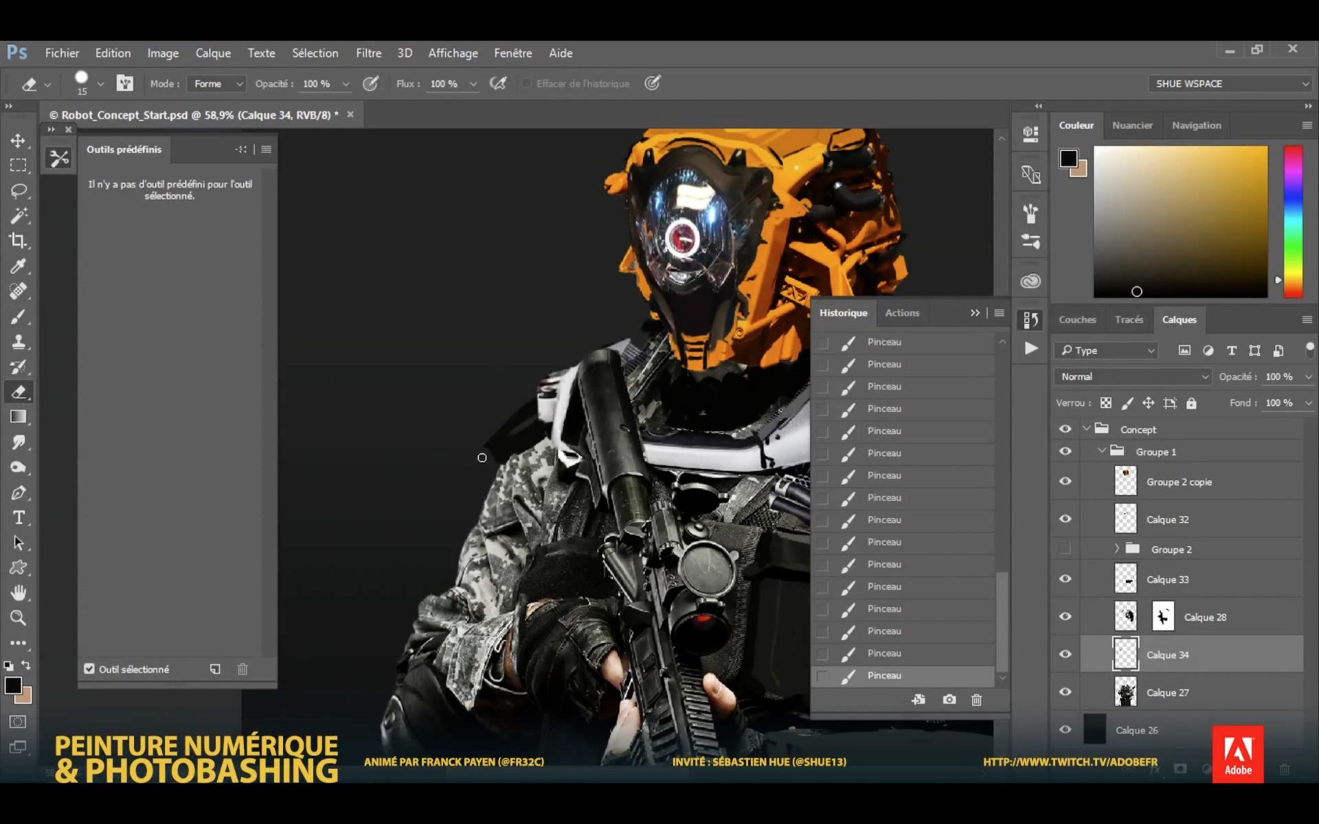 Live Painting Master Class with Sebastien Hue