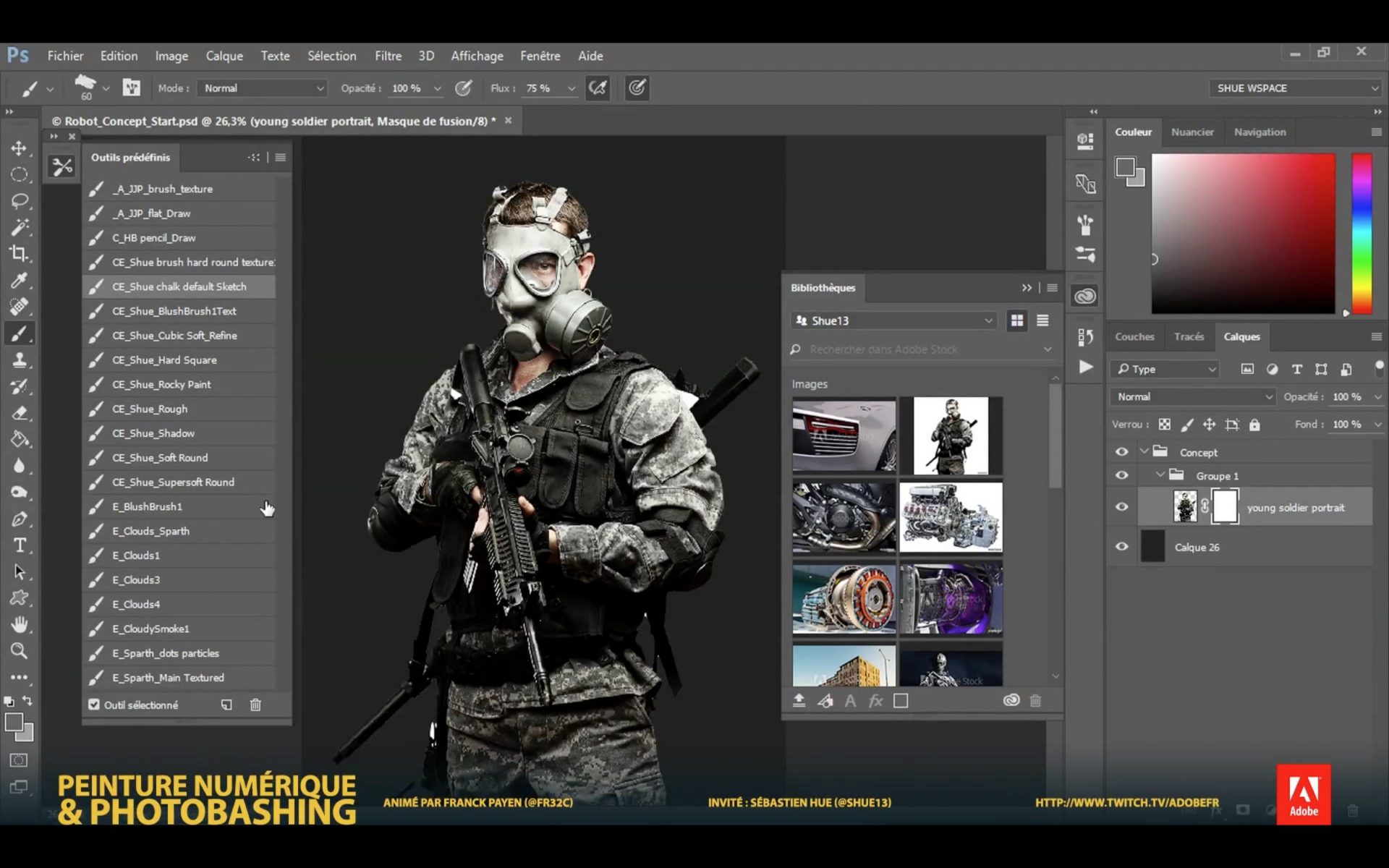 Live Painting Master Class with Sebastien Hue