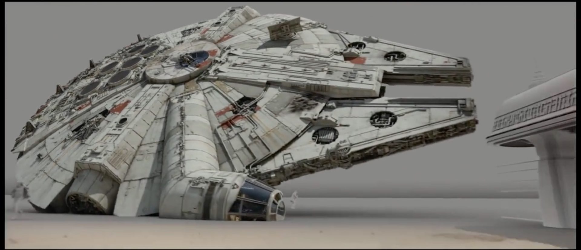 Star Wars The Force Awakens VFX Breakdown : Falcon Escapes Jakku