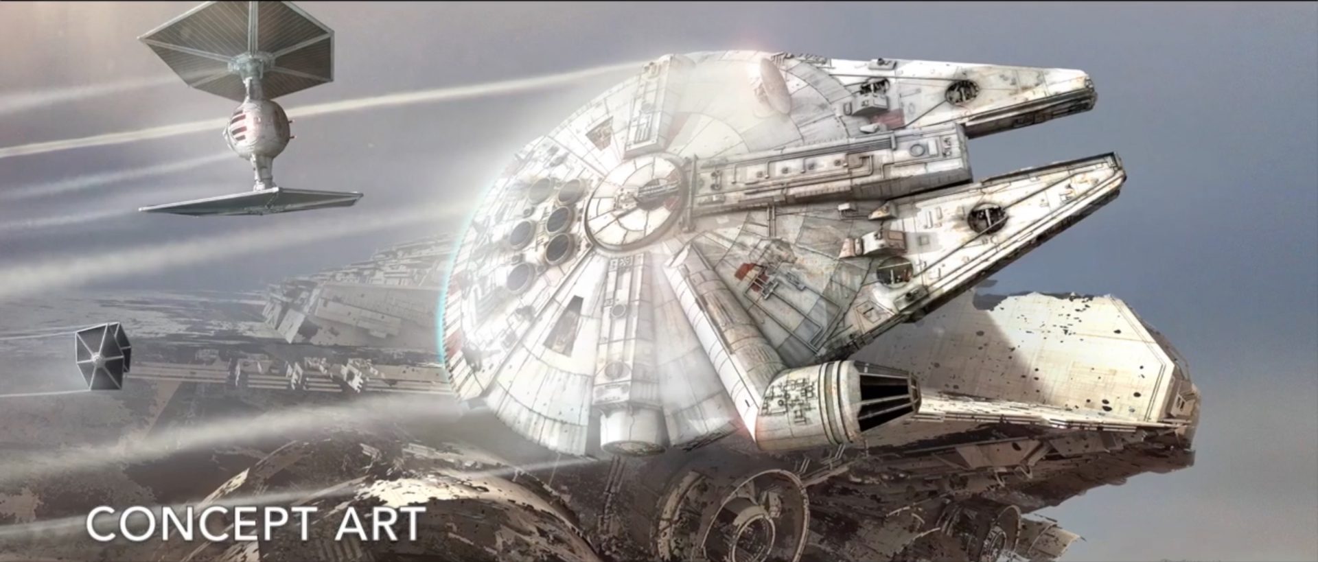 Star Wars The Force Awakens VFX Breakdown : Falcon Escapes Jakku