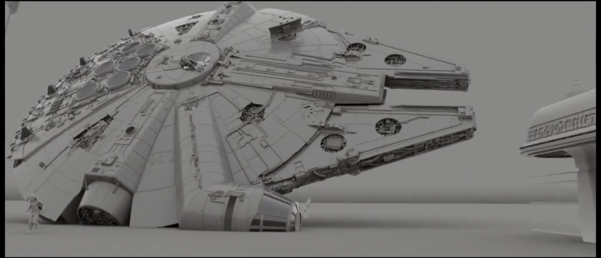 Star Wars The Force Awakens VFX Breakdown : Falcon Escapes Jakku