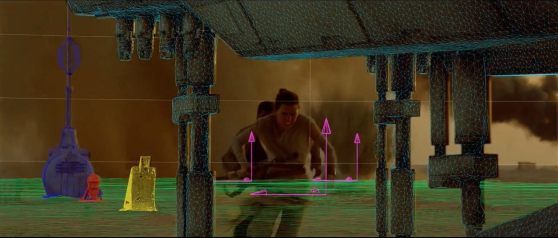 Star Wars The Force Awakens VFX Breakdown : Falcon Escapes Jakku