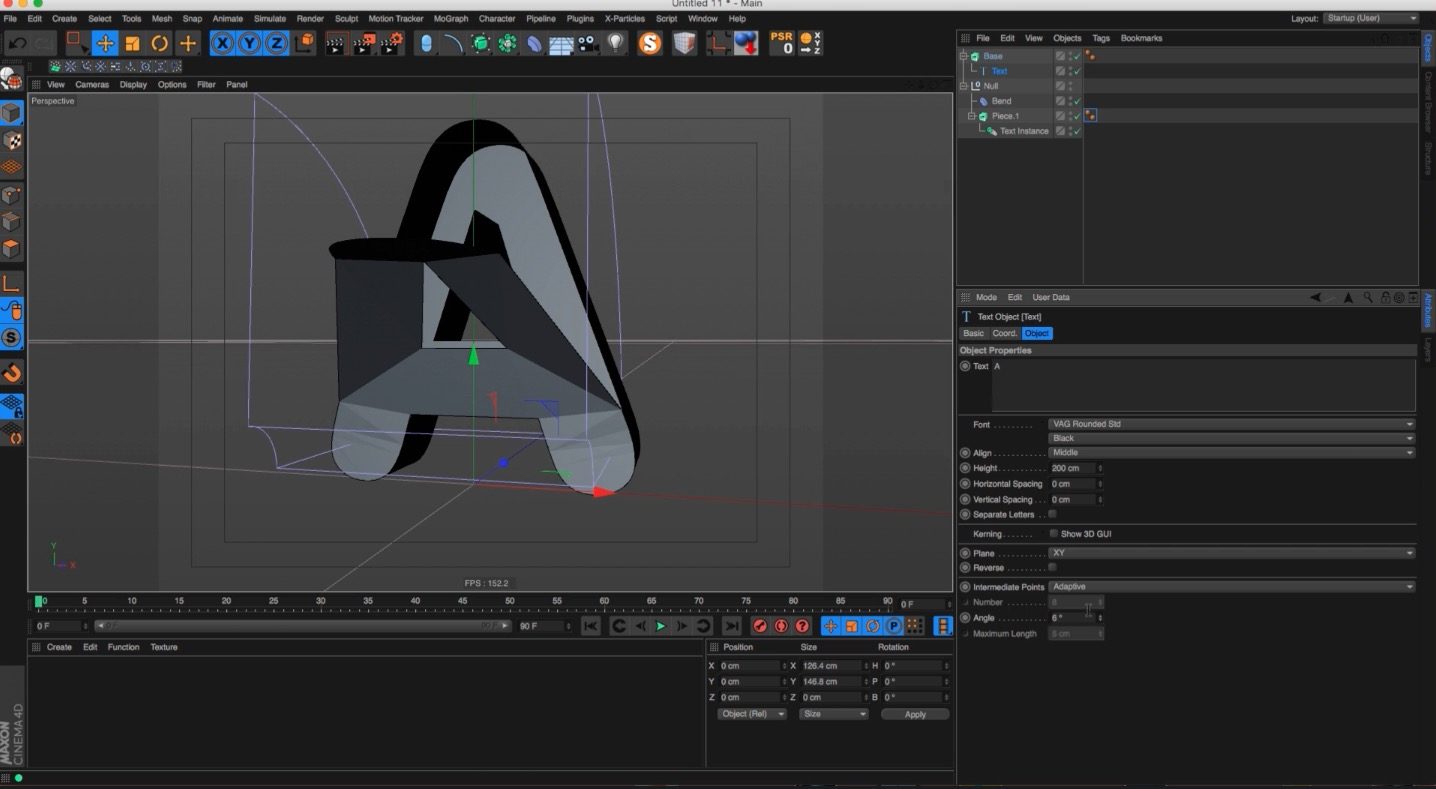 Bendy Text Design in Cinema 4D