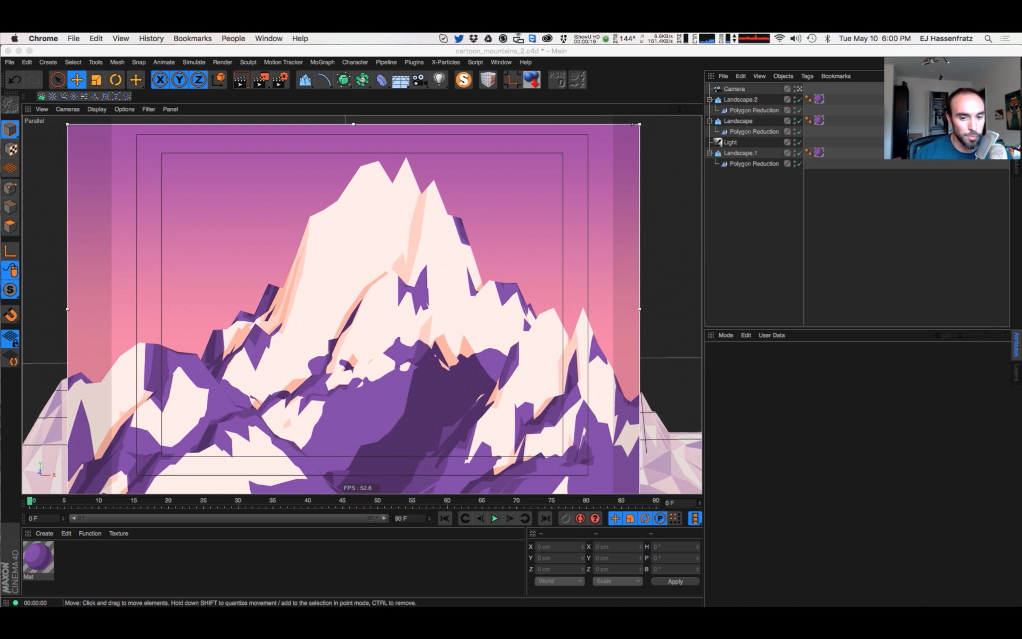 How to Create Cartoon Mountains in Cinema 4D