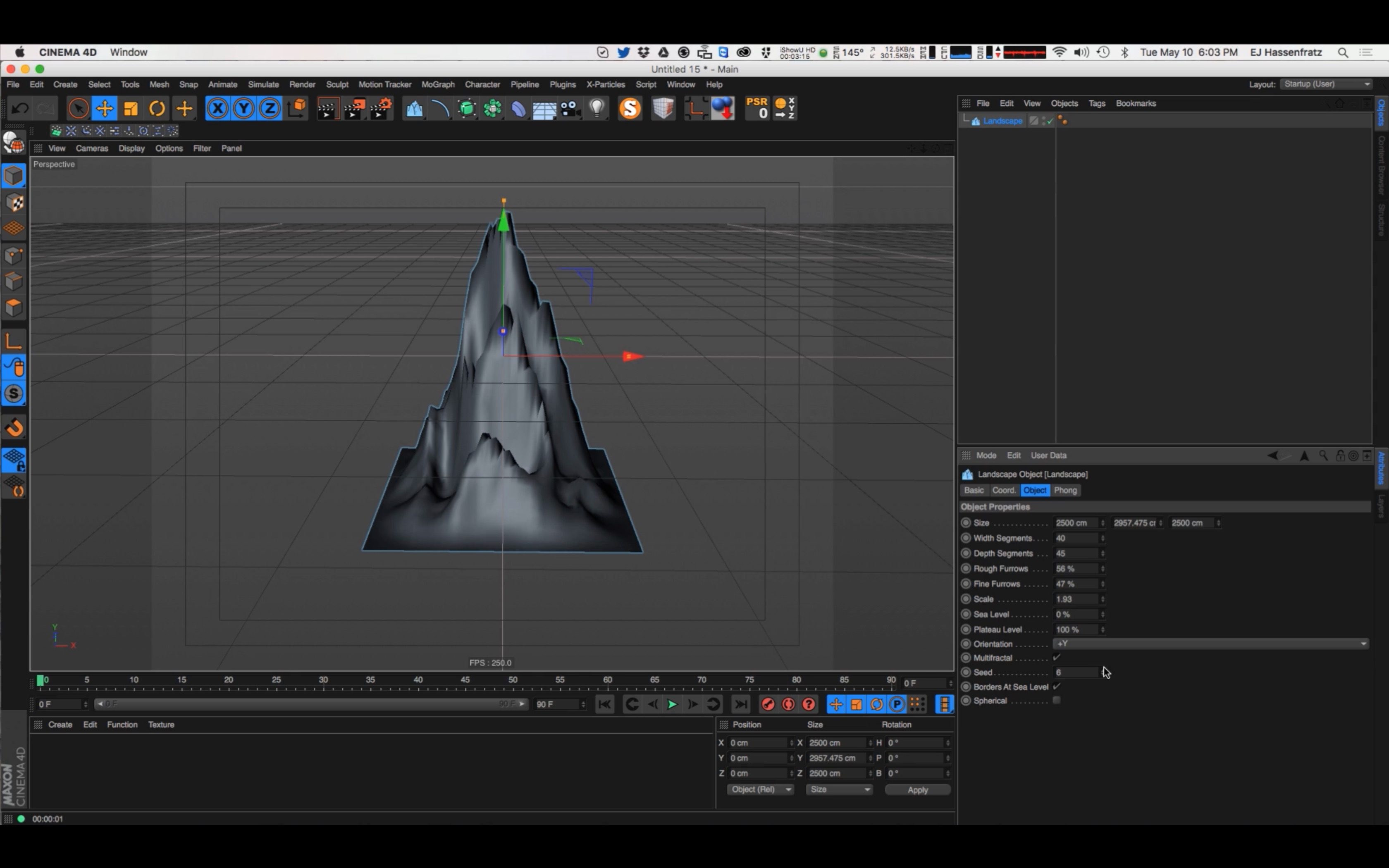 How to Create Cartoon Mountains in Cinema 4D