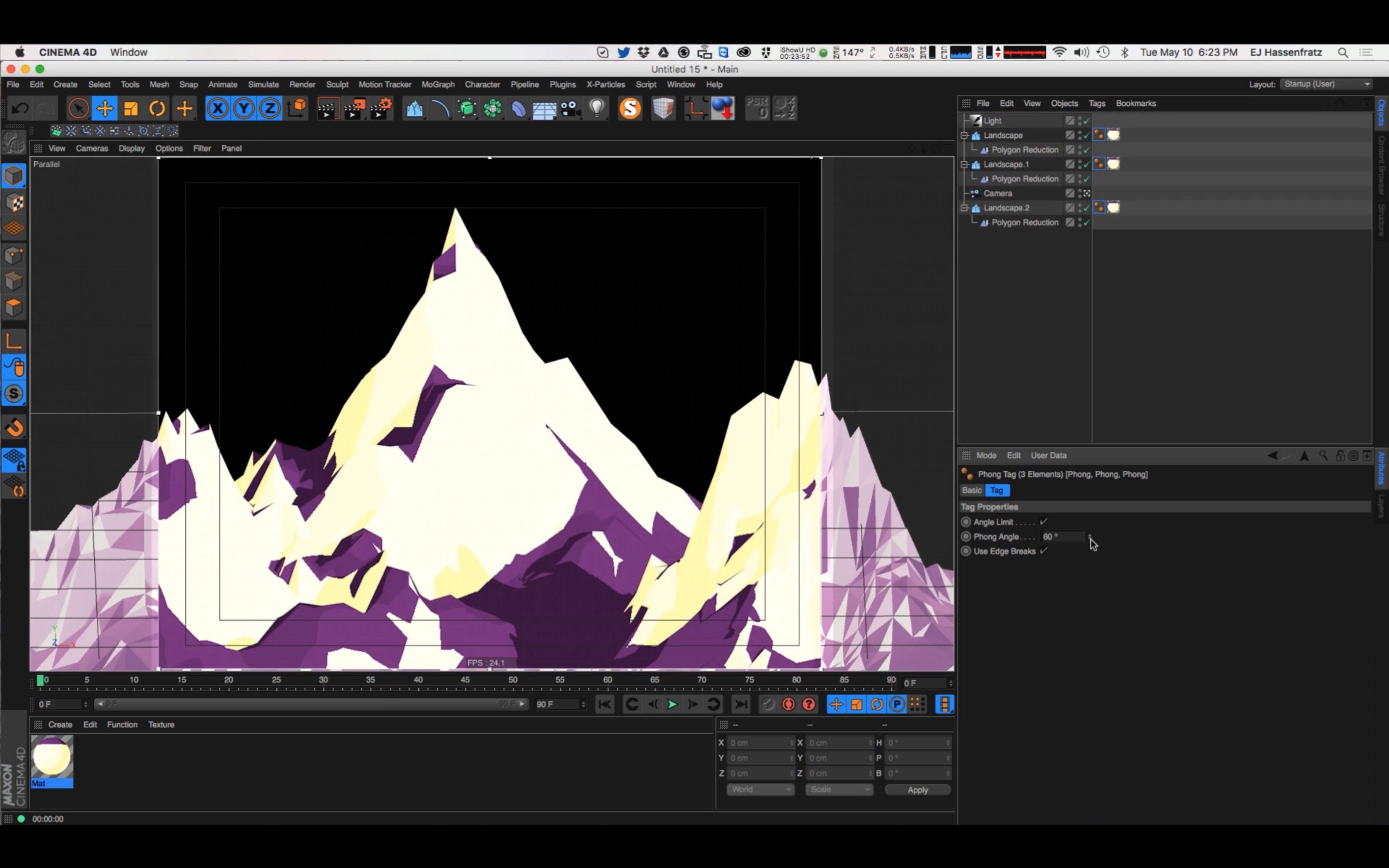 How to Create Cartoon Mountains in Cinema 4D