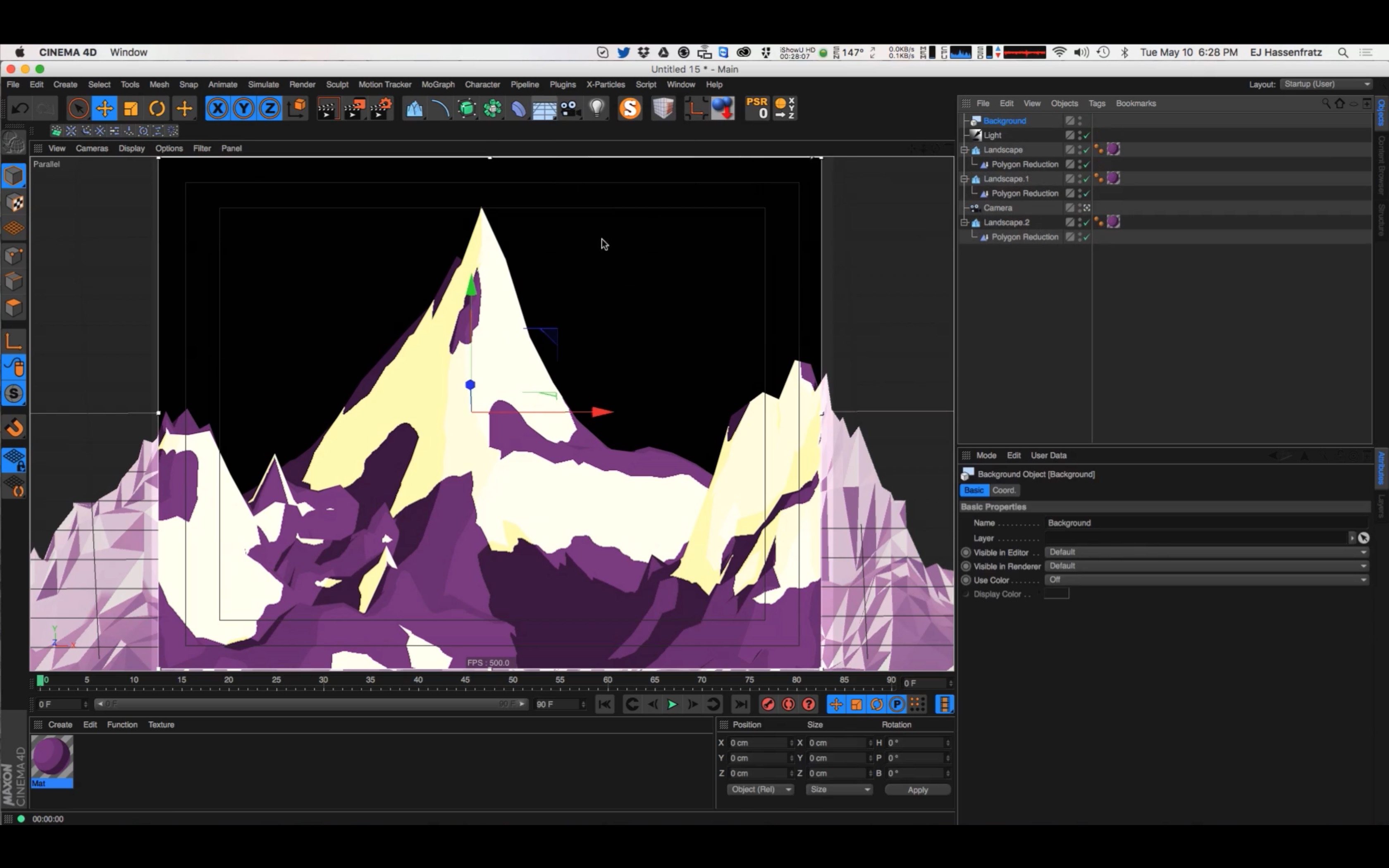 How to Create Cartoon Mountains in Cinema 4D