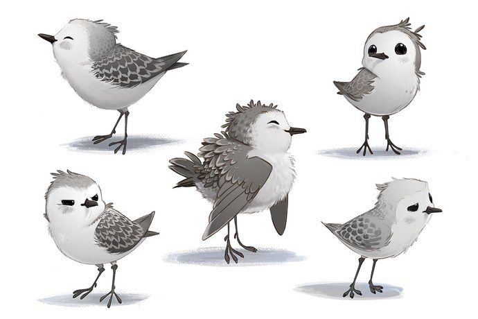 Pixar Short: Piper Concept Art