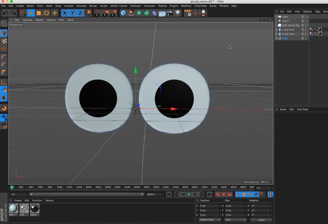 Making Googly Eyes in Cinema 4D