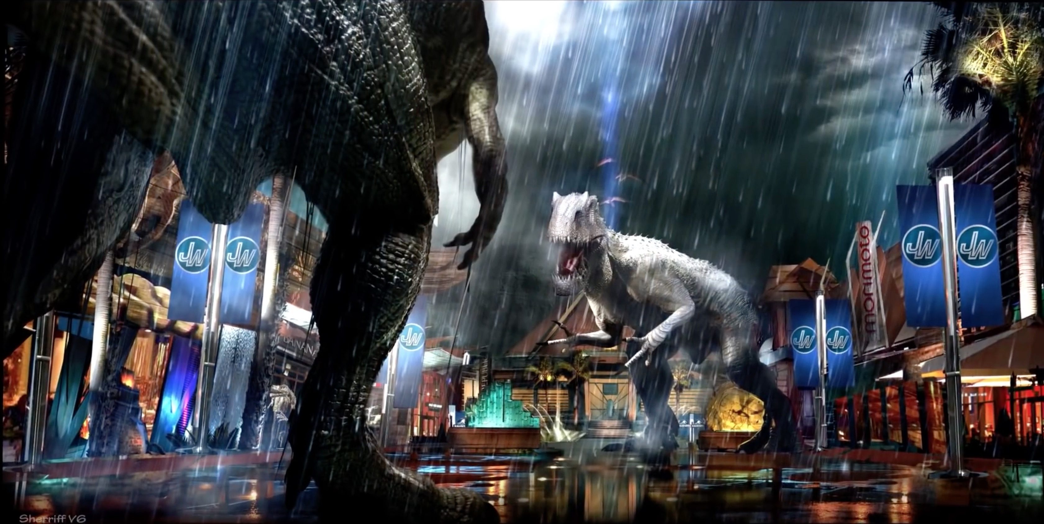 jurassic park the game concept art