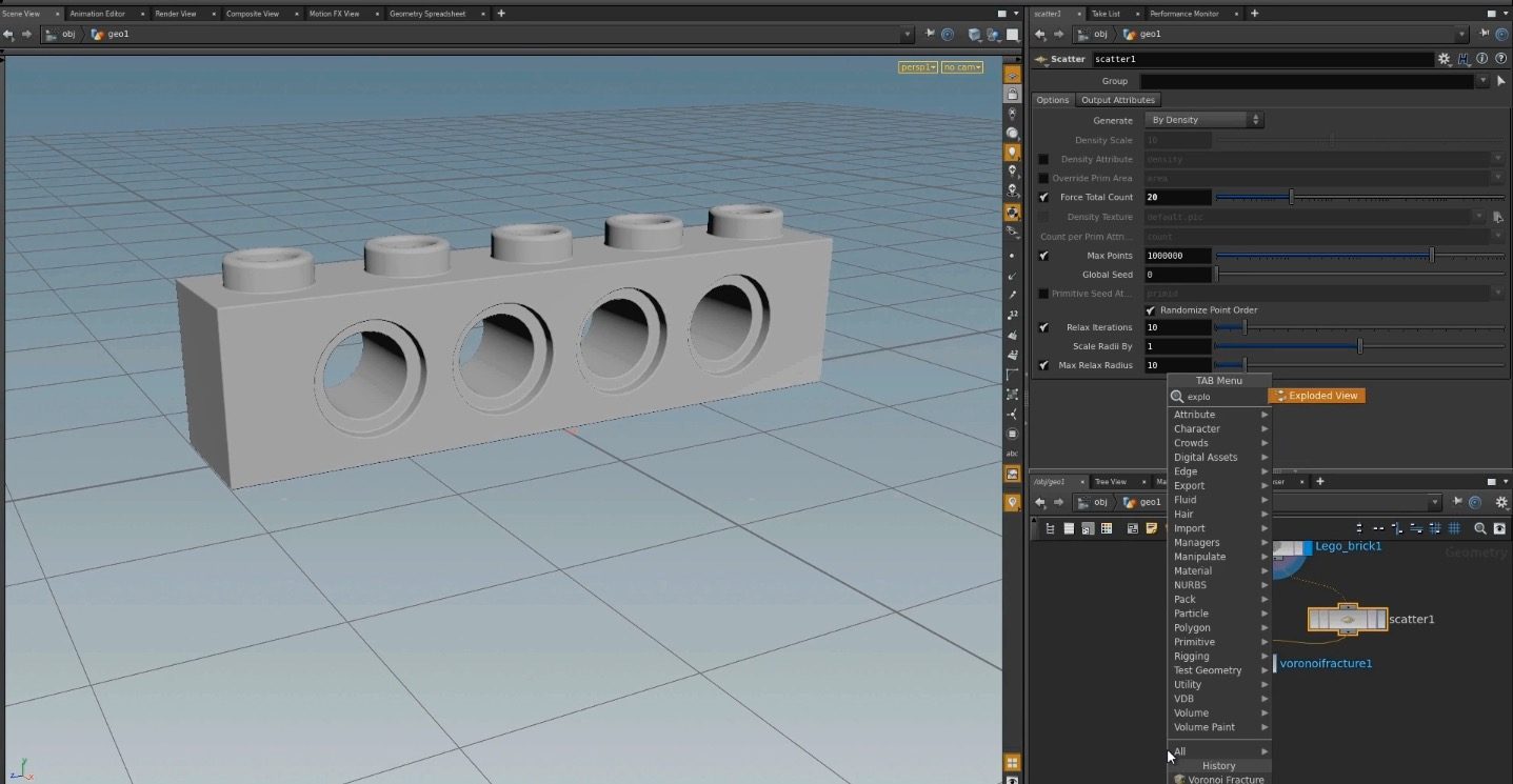 Object to Lego in Houdini