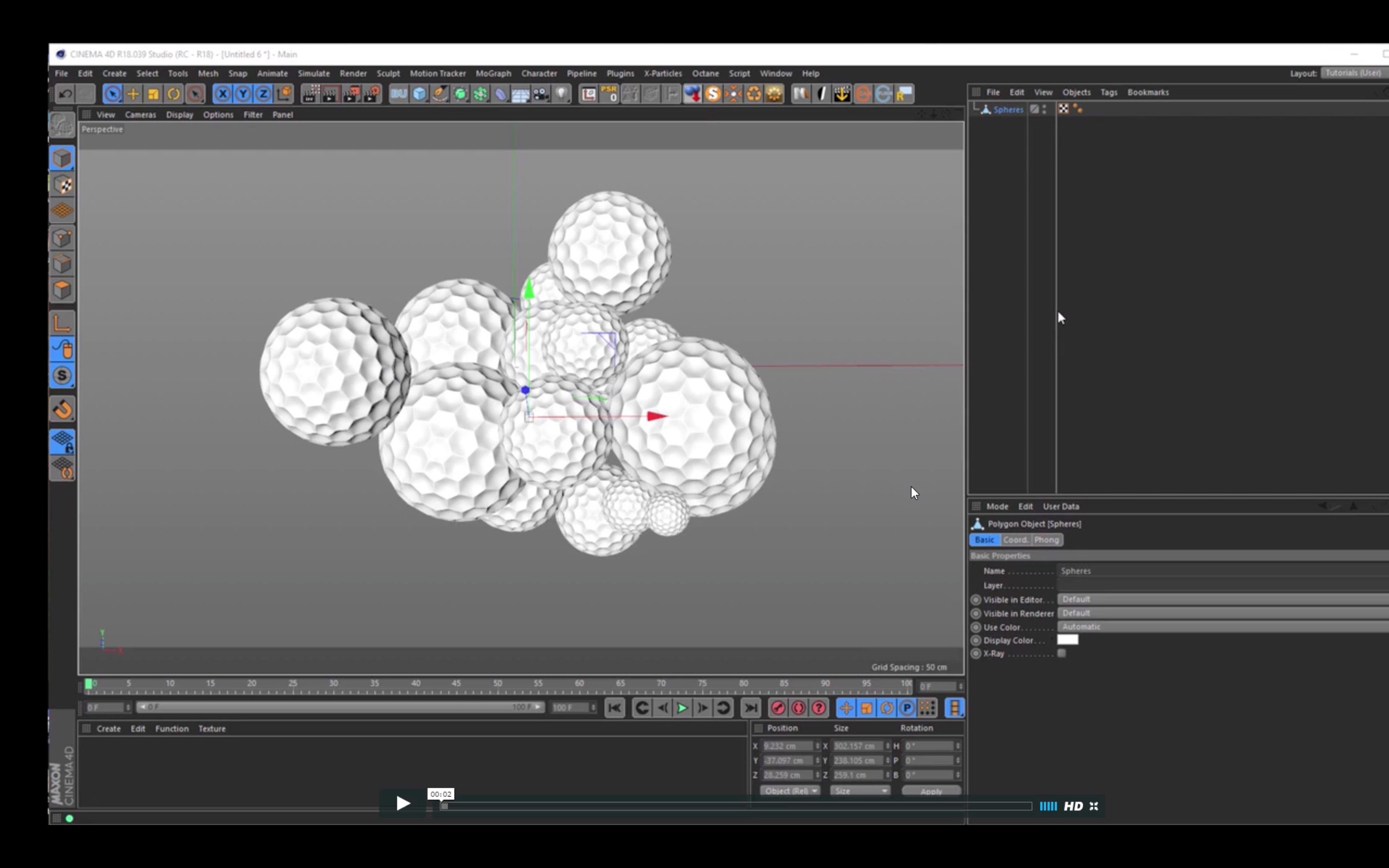 Creating Dented Spheres in Cinema 4D