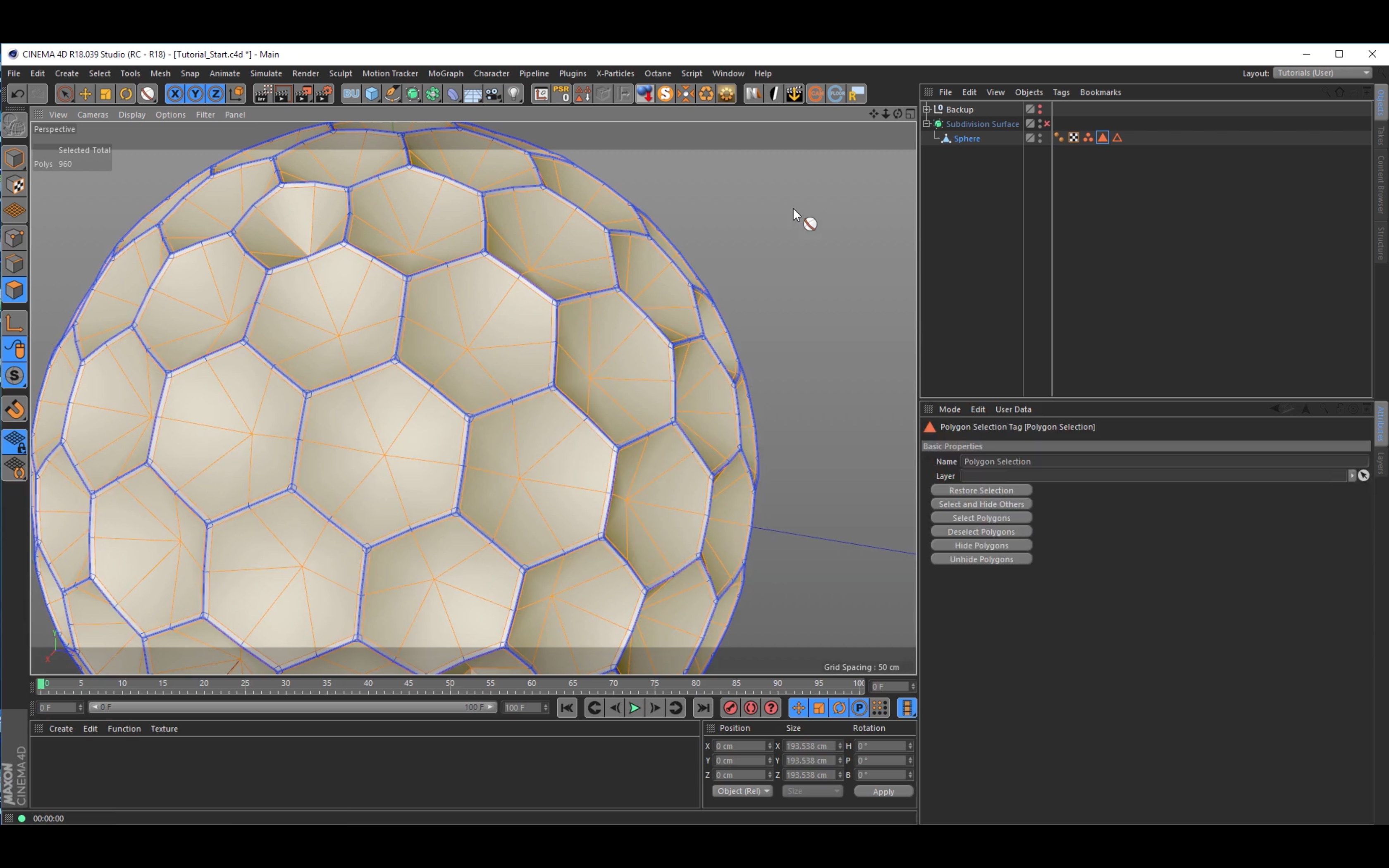 Creating Dented Spheres in Cinema 4D