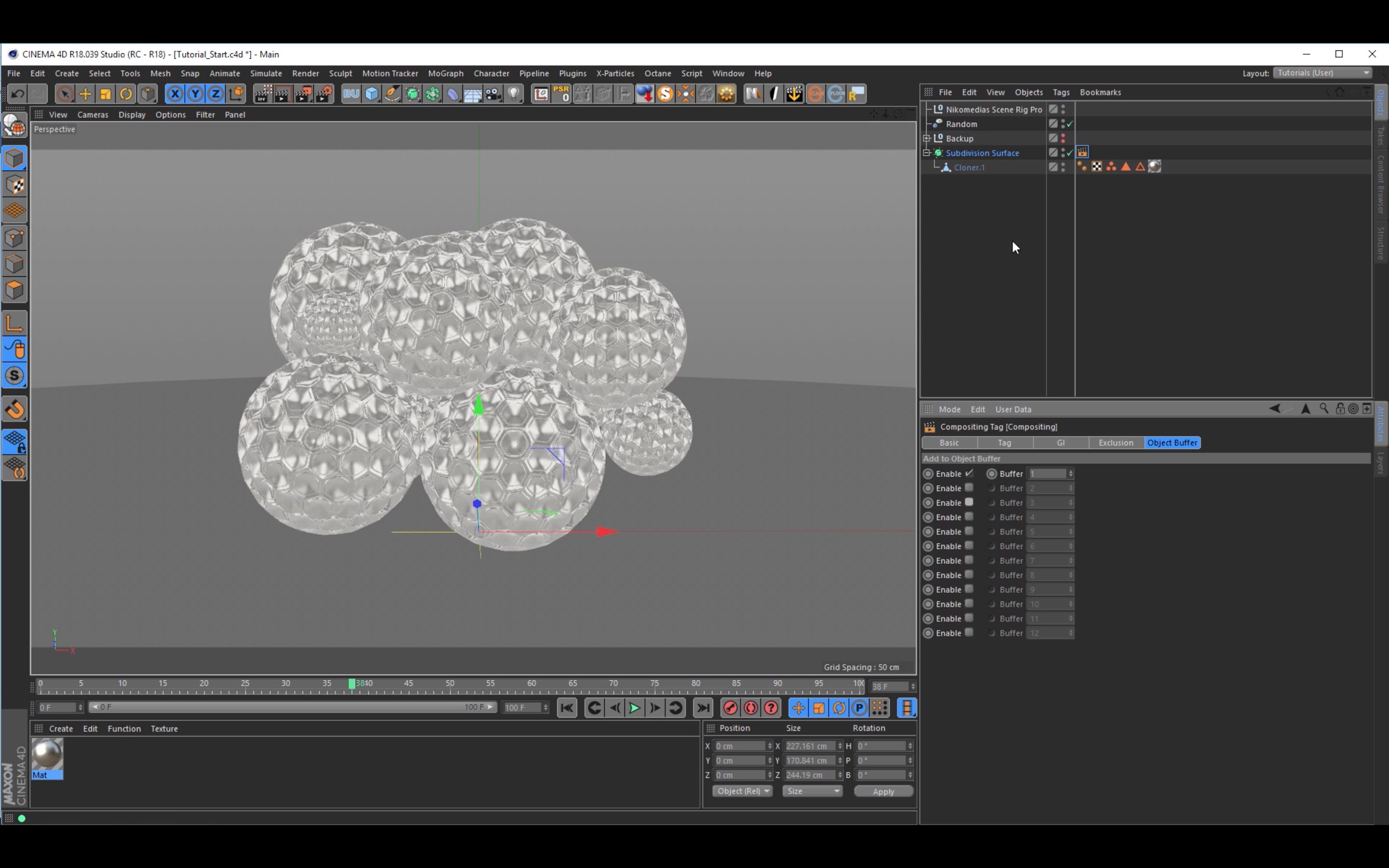 Creating Dented Spheres in Cinema 4D