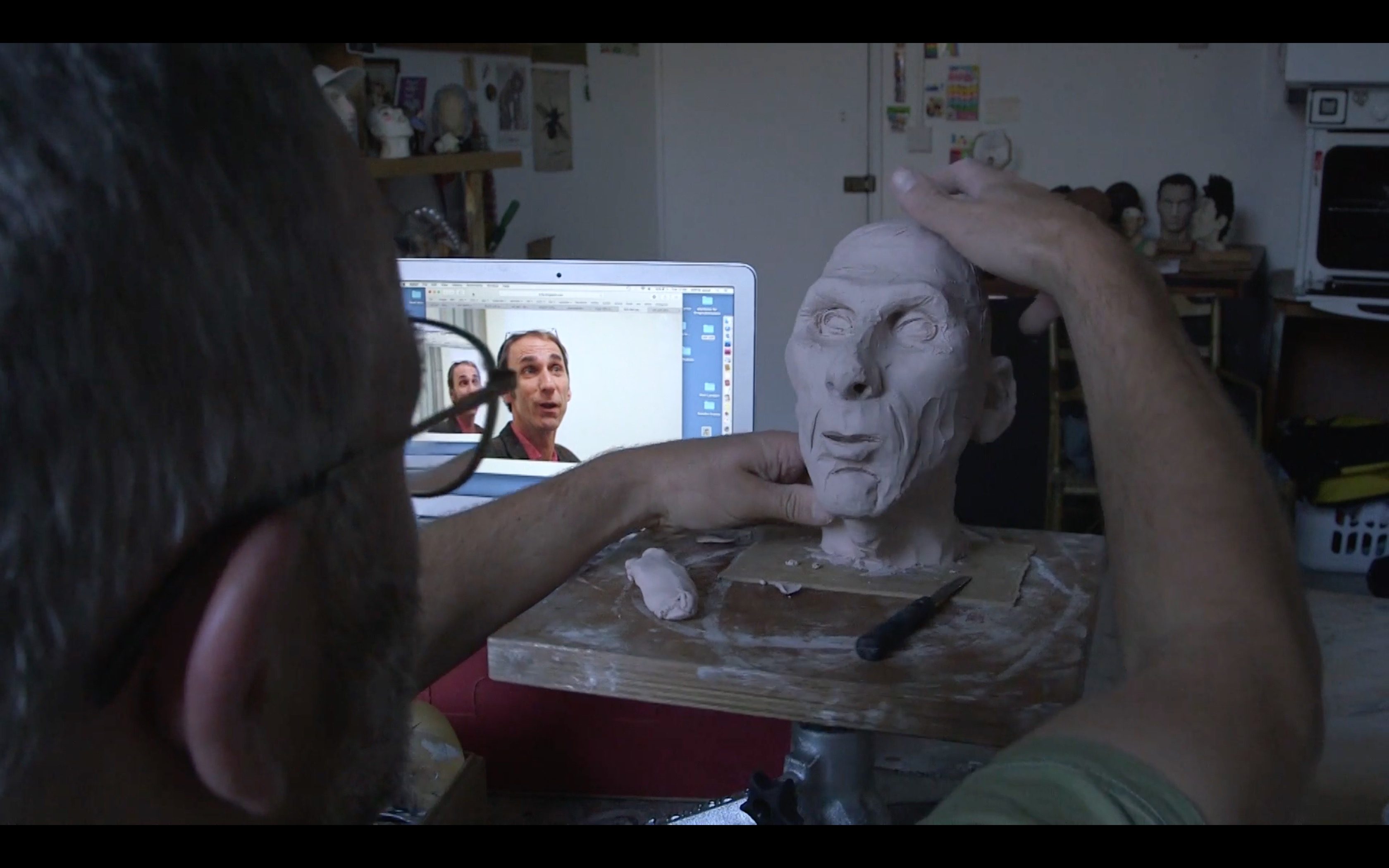 Wilfrid sculpts Will