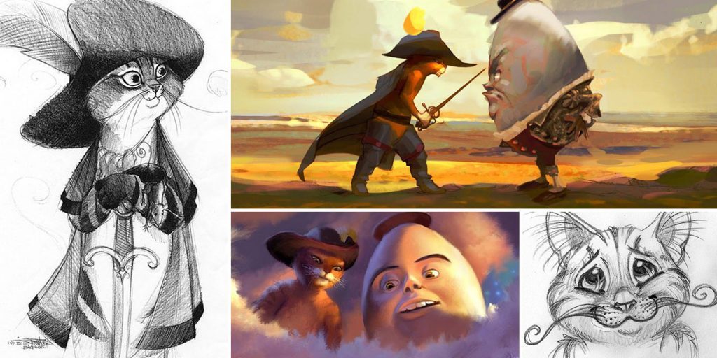 Puss in Boots 70 Original Concept Art Collection