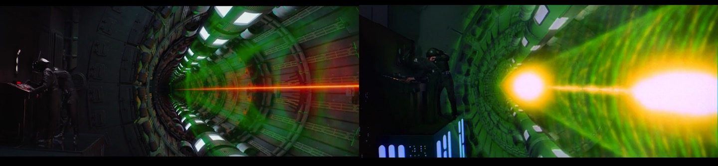 Rogue One and Star Wars Shots Comparison