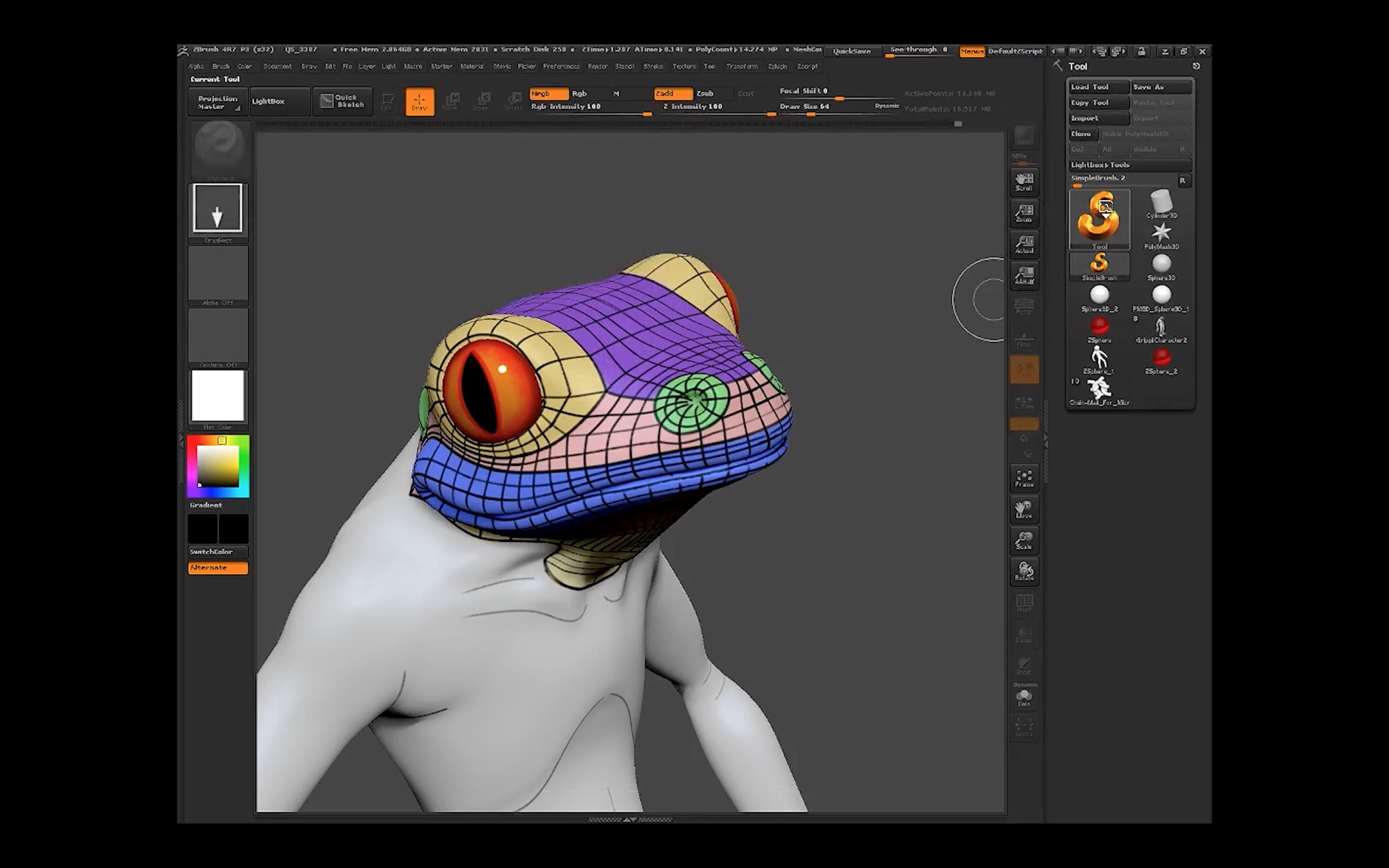 modo retopology zbrush