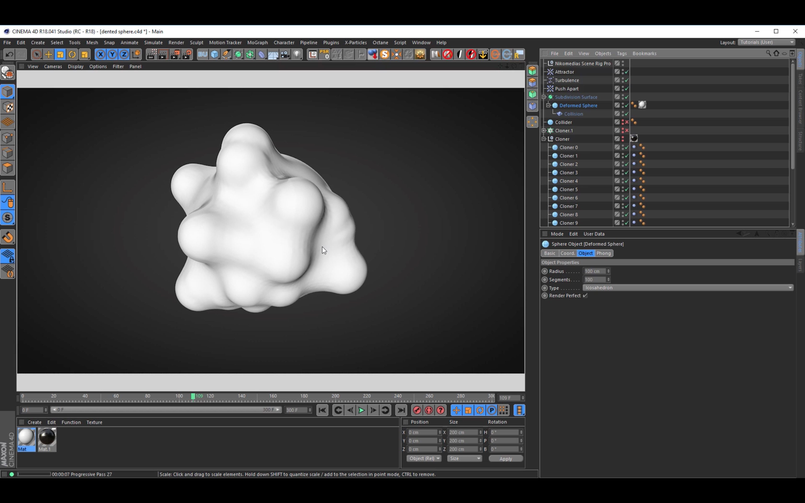 Tutorial: How To Create an Animated Deformed Sphere in Cinema 4D