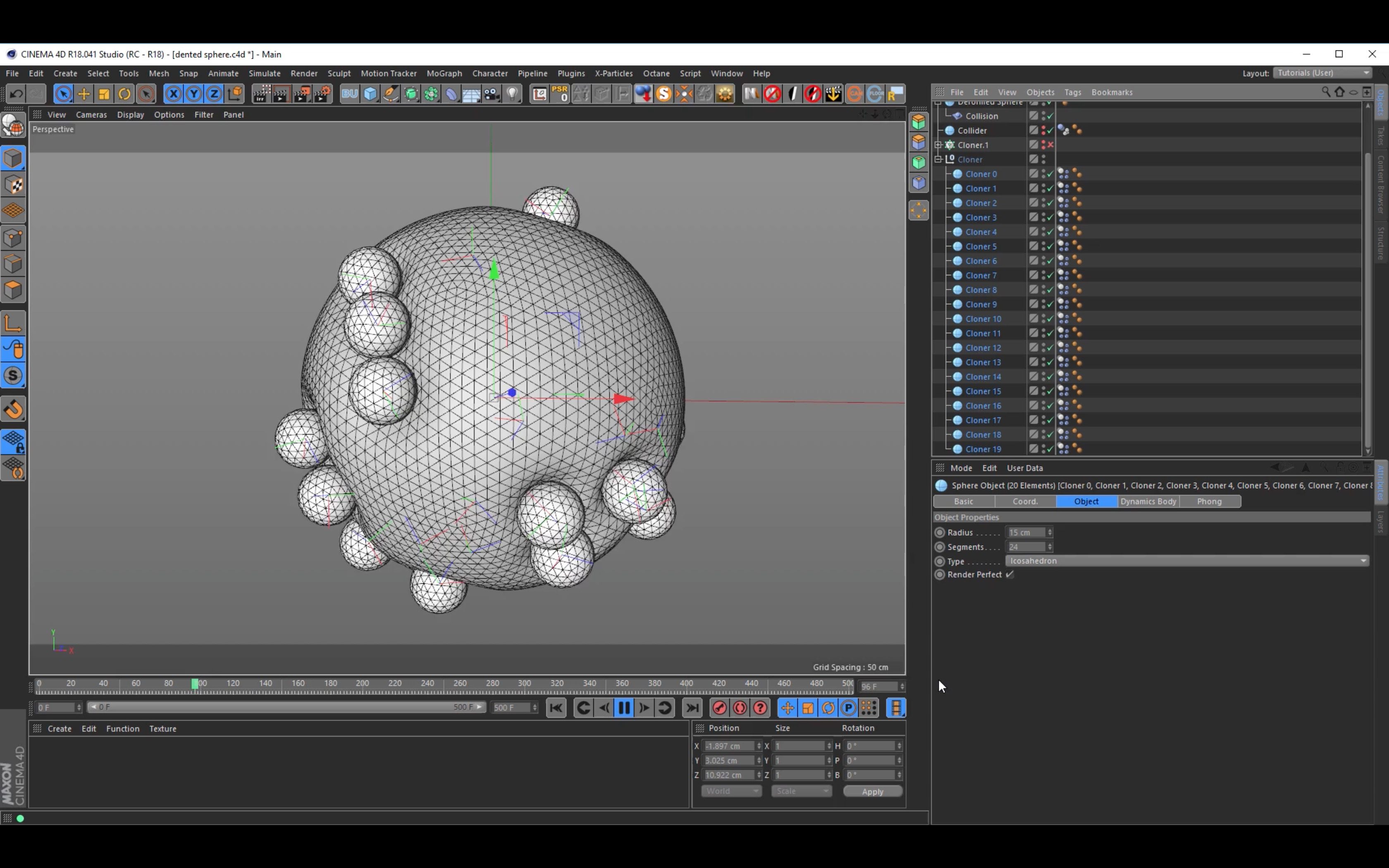 Tutorial: How To Create an Animated Deformed Sphere in Cinema 4D