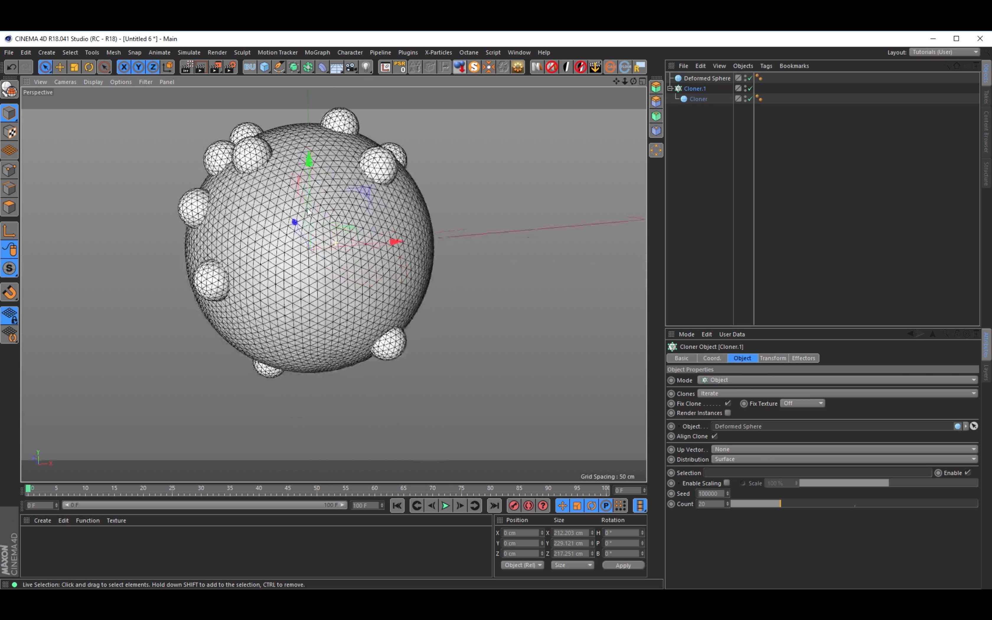 Tutorial: How To Create an Animated Deformed Sphere in Cinema 4D