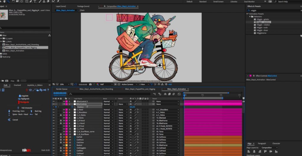 Animating a Bicycle in After Effects