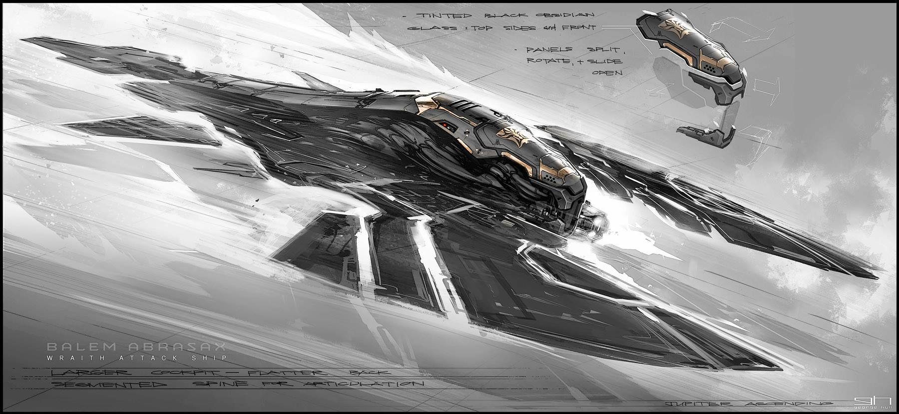 Designing Spaceships for Jupiter Ascending by Hull