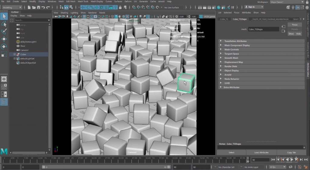 Understanding Depth Of Field in Arnold and Maya