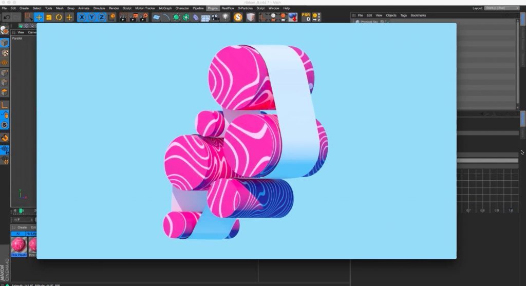 Using Softbody Dynamics to Create Dynamic Ribbons