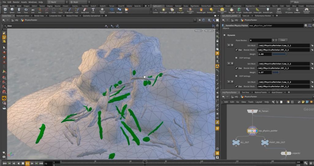 Physics Painter in Houdini